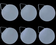 6 stk. selvklæbende ophæng. Prisgaranti